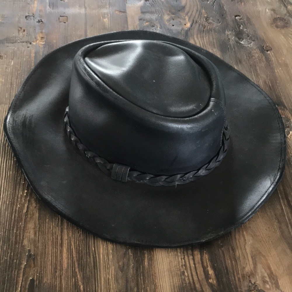 Minnetonka leather western hat